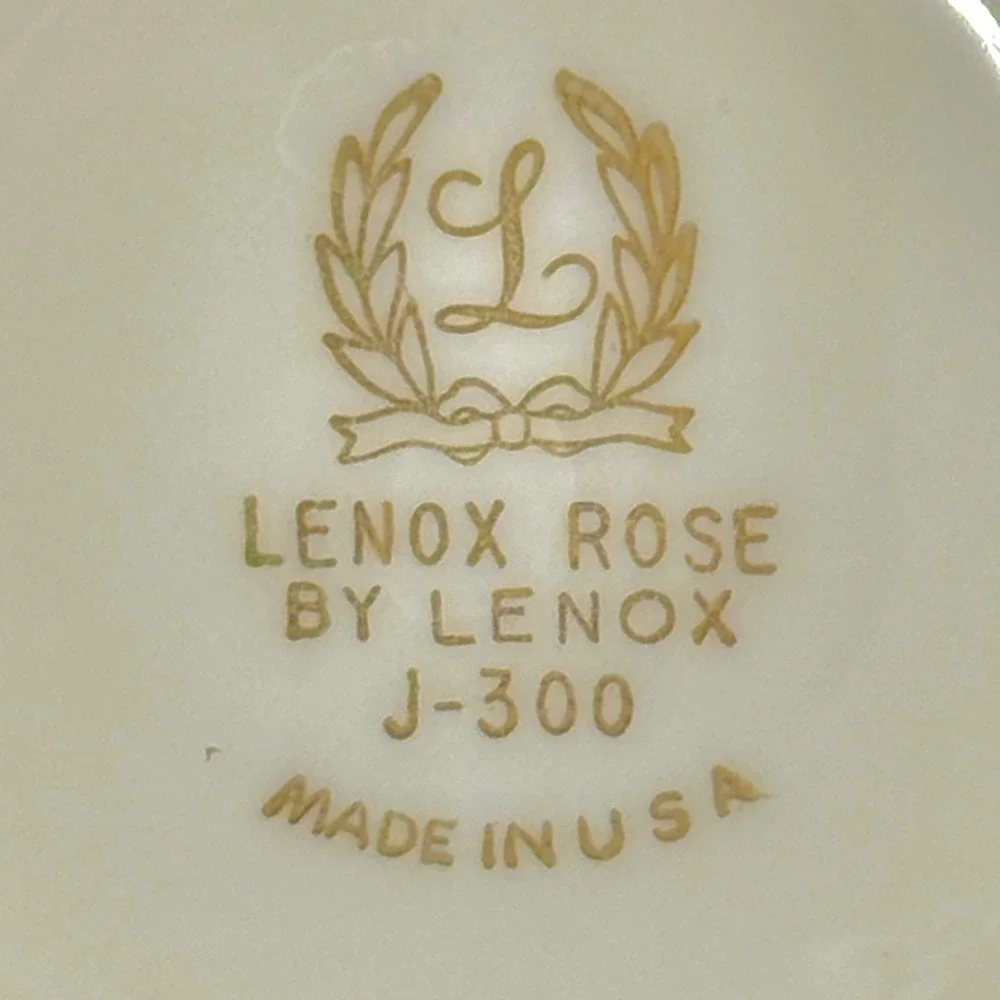 Lenox Rose Floral Cream Soup Handle Bowls Set 3 Pcs Floral Gold Trim 5 Inch Diam